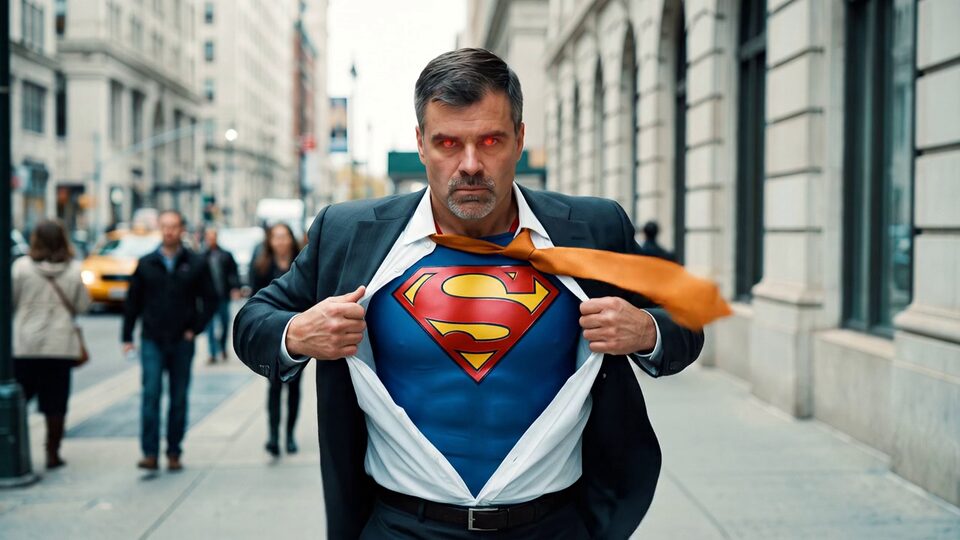 John Wieber as Superman